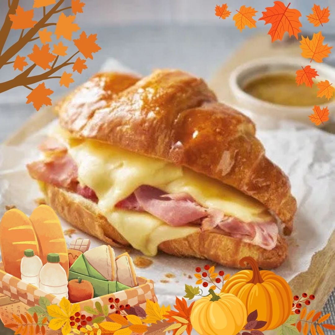 芝士火腿迷你牛角酥野餐盒